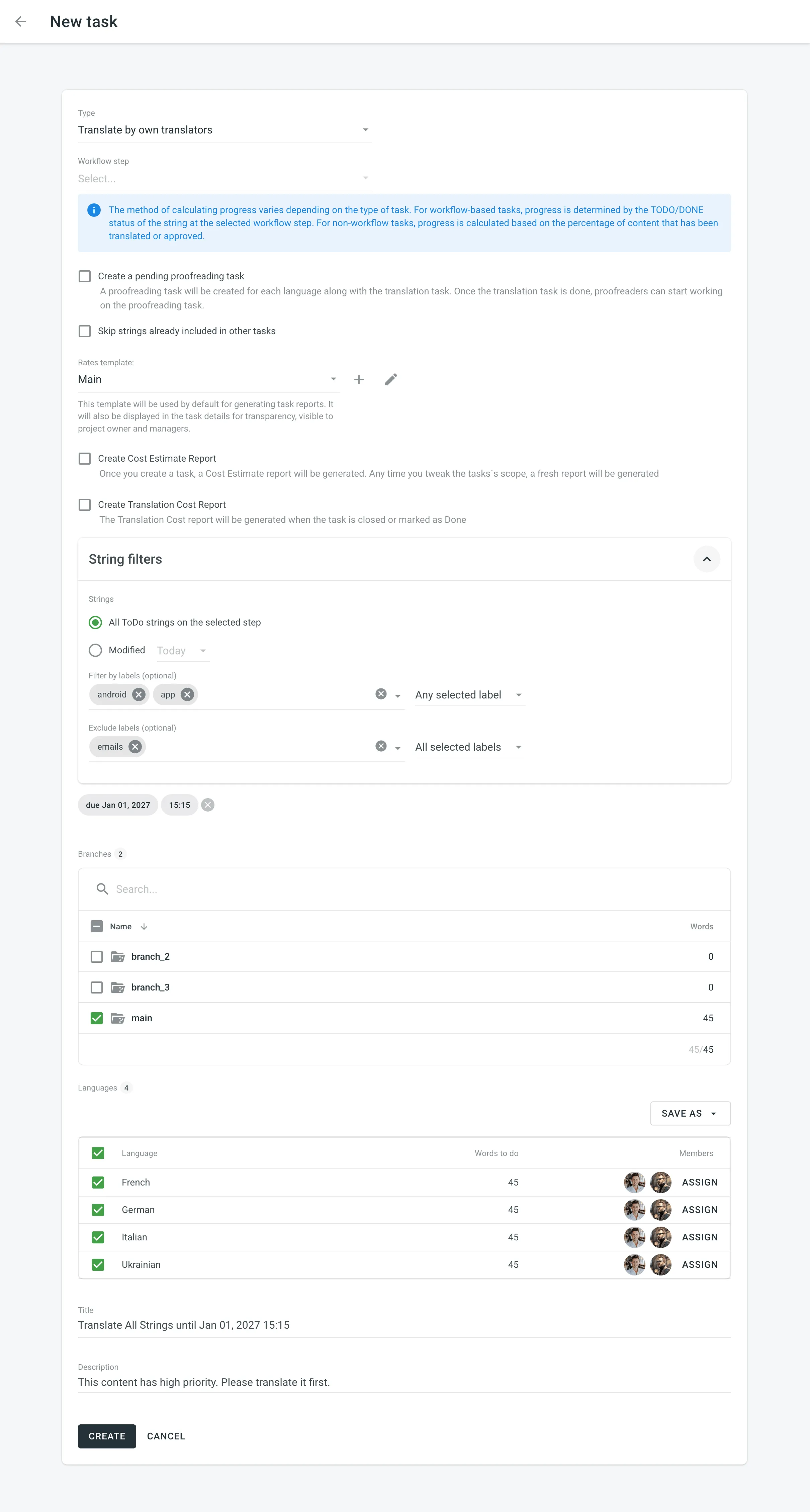 Task Details
